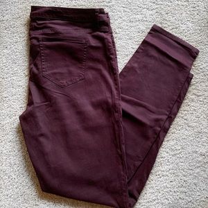 Plum Skinny Jeans NWOT